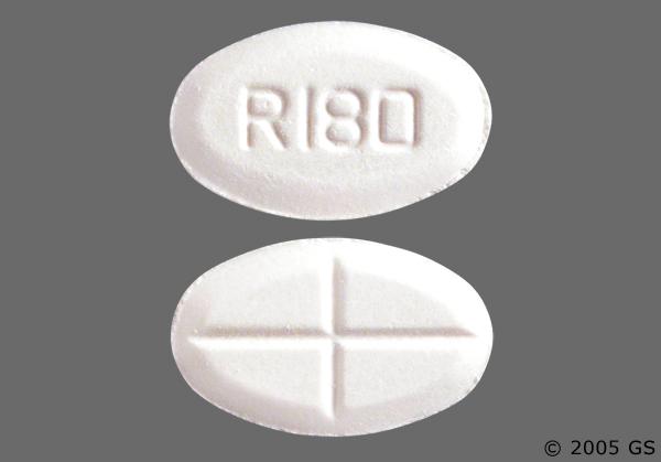 White Oval R180 - Tizanidine Hydrochloride 4mg Tablet
